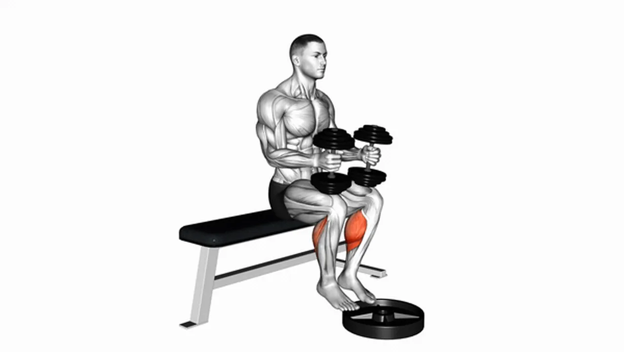 Common Dumbbell Seated Calf Raise variations Image