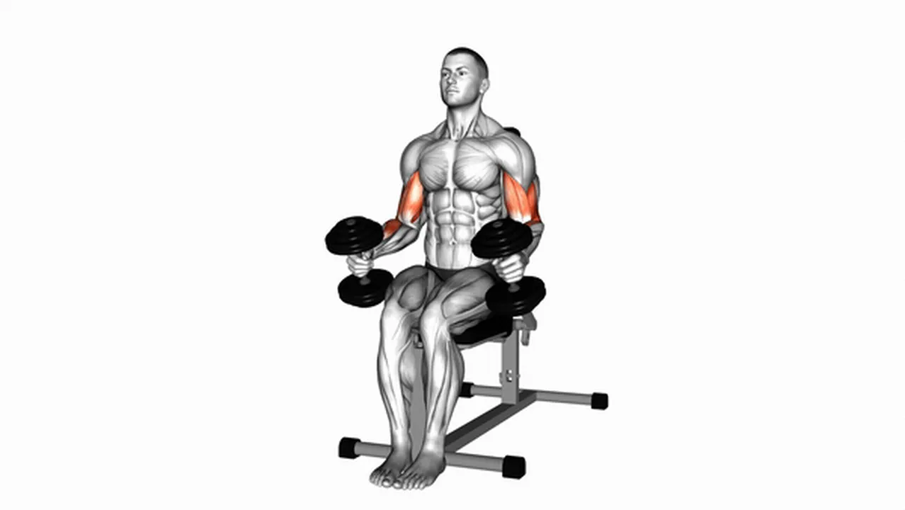 Common Variations of Dumbbell Seated Hammer Curls Image