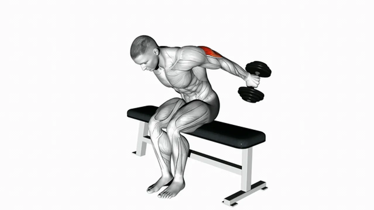 What are the benefits of dumbbell seated kickbacks? Image