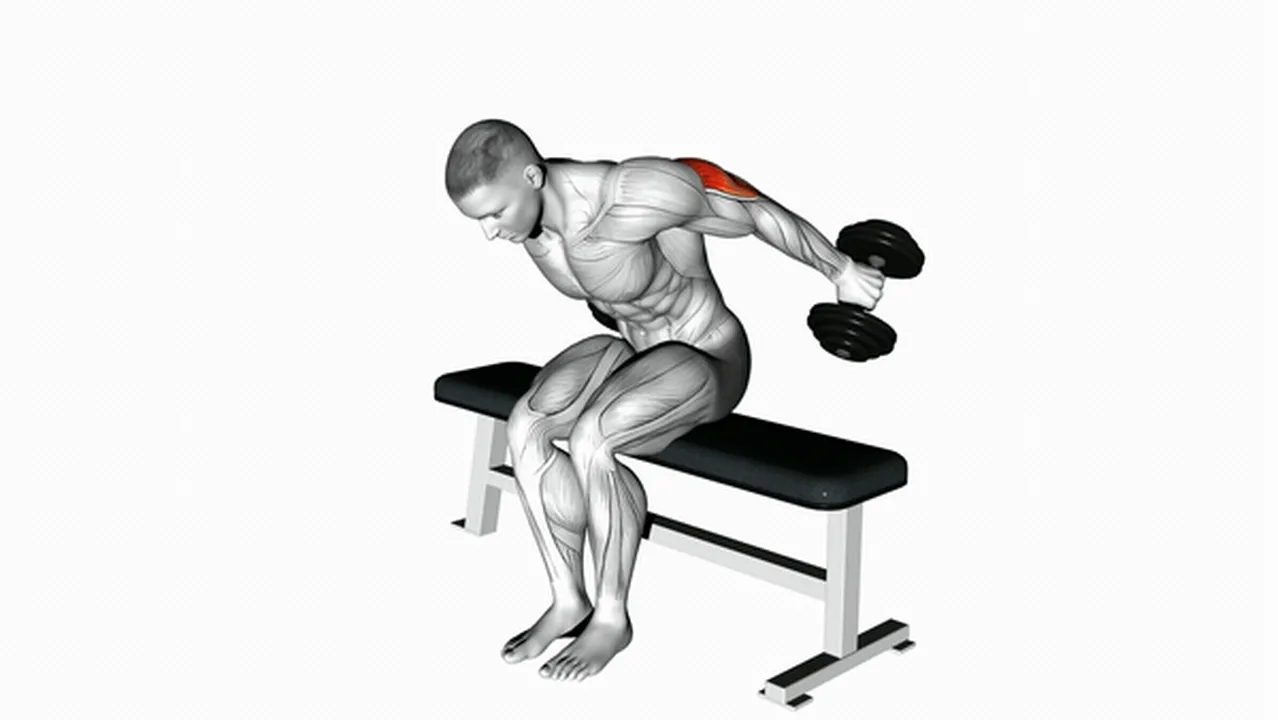 Common dumbbell seated kickbacks variations Image