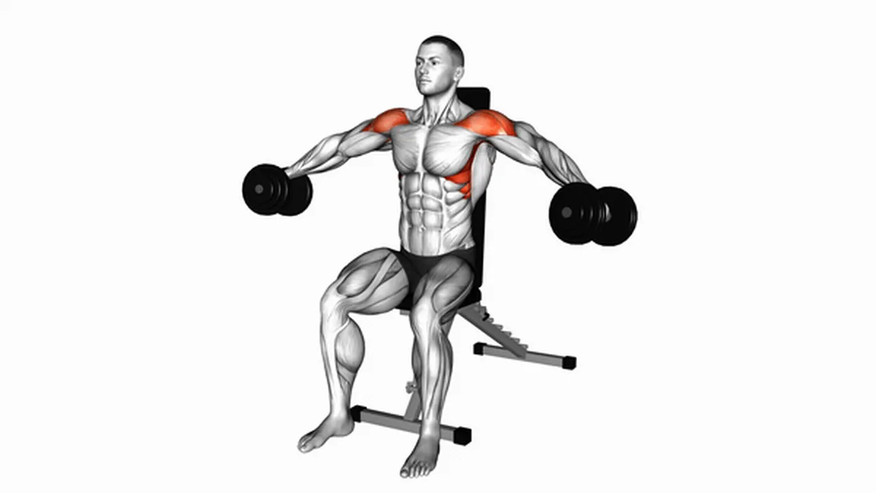 How to do Dumbbell Seated Lateral Raises? Image