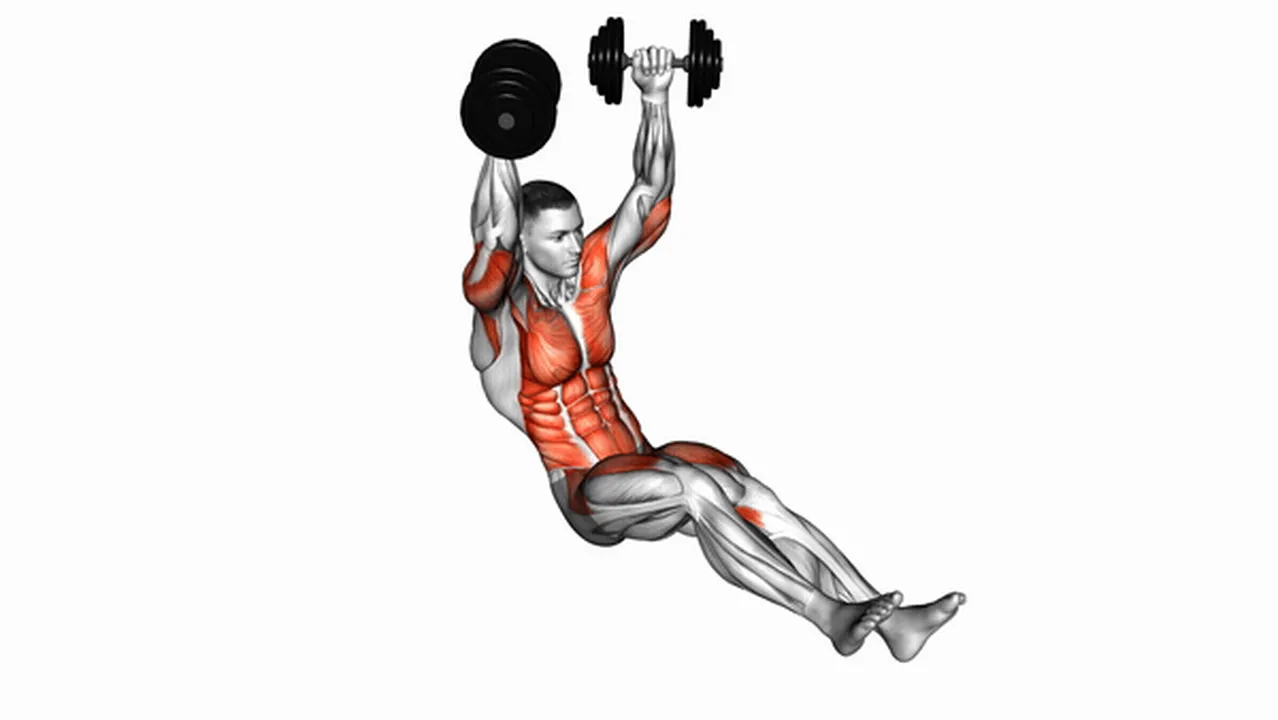 Common mistakes during the Dumbbell Seated Military Hold with Alternate Leg Raise Image