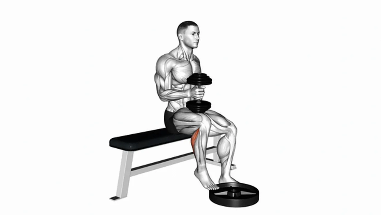 Common Dumbbell Seated One Leg Calf Raise variations Image