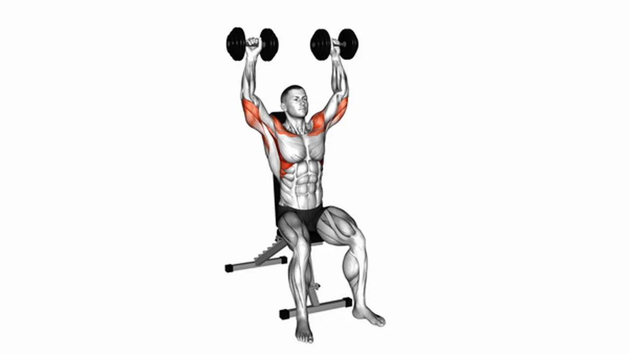 What are the benefits of the Dumbbell Seated Shoulder Press? Image