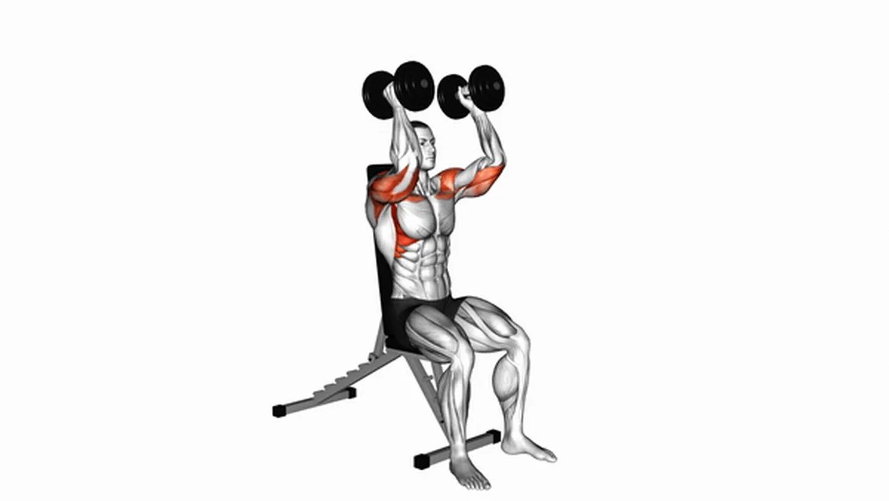 How to do Dumbbell Seated Shoulder Press (Parallel Grip)? Image