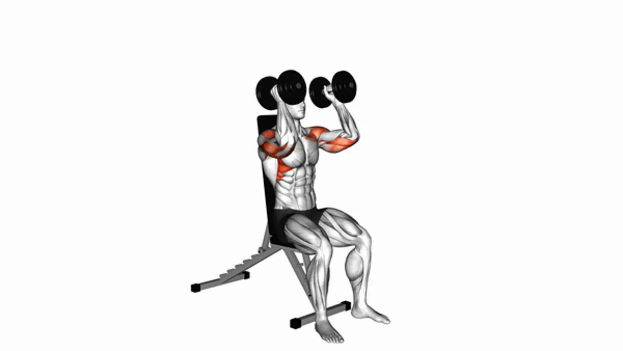 Dumbbell Seated Shoulder Press (Parallel Grip)