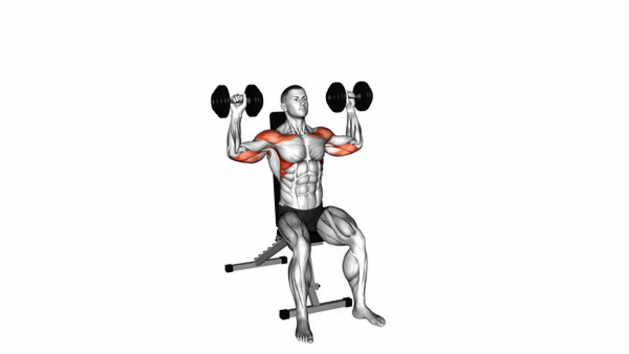 Dumbbell Seated Shoulder Press