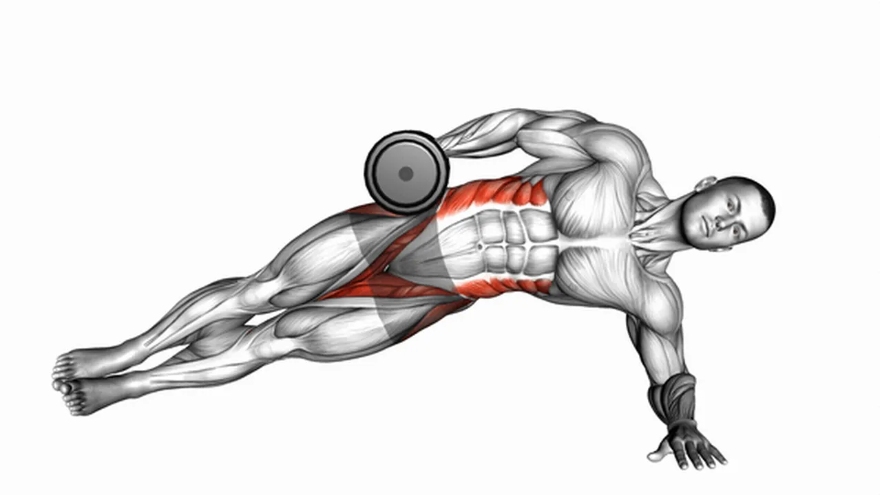 How to do Dumbbell Side Bridges? Image