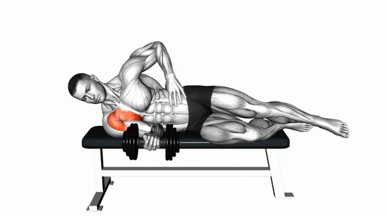 Dumbbell Side Lying Internal Rotation