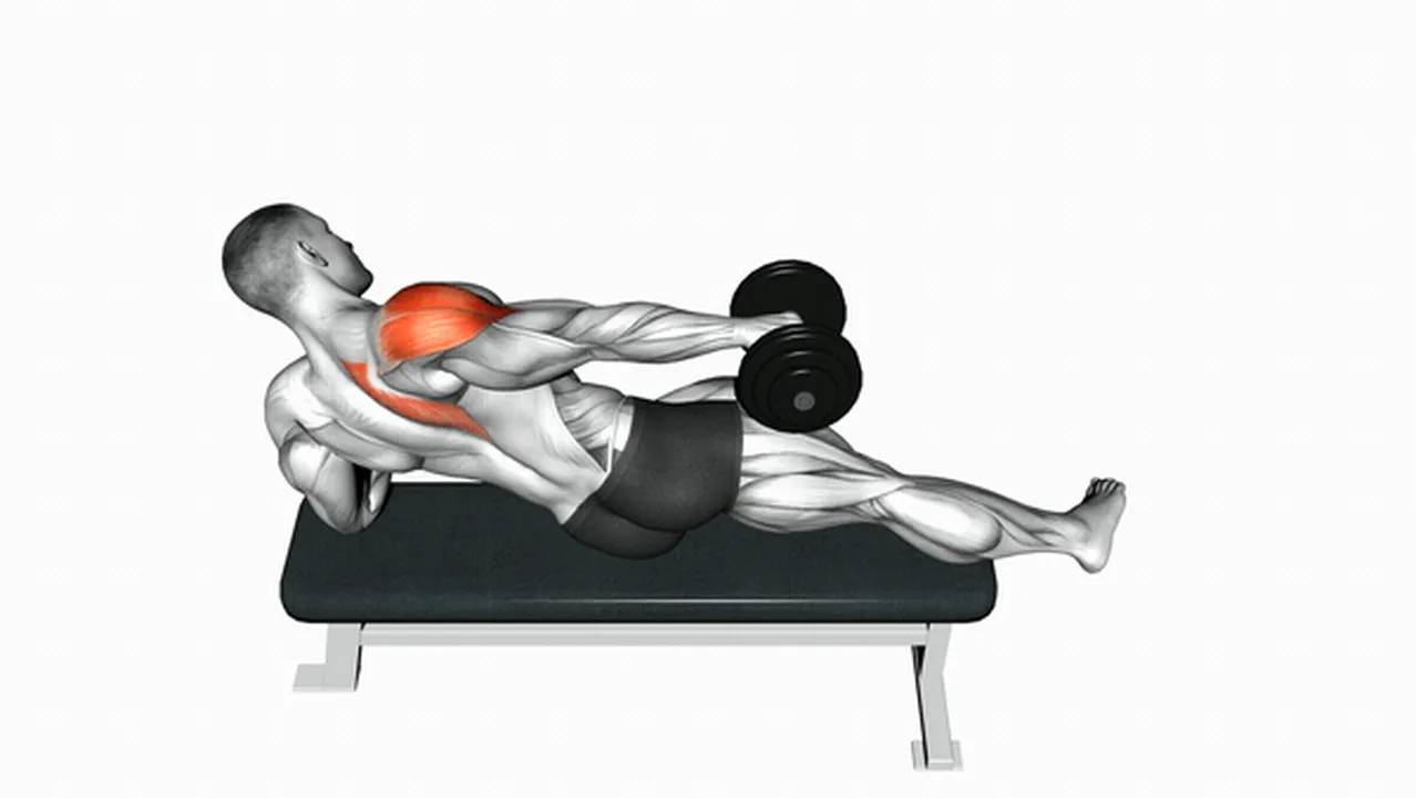 How to do Dumbbell Side-Lying One-Hand Raise? Image