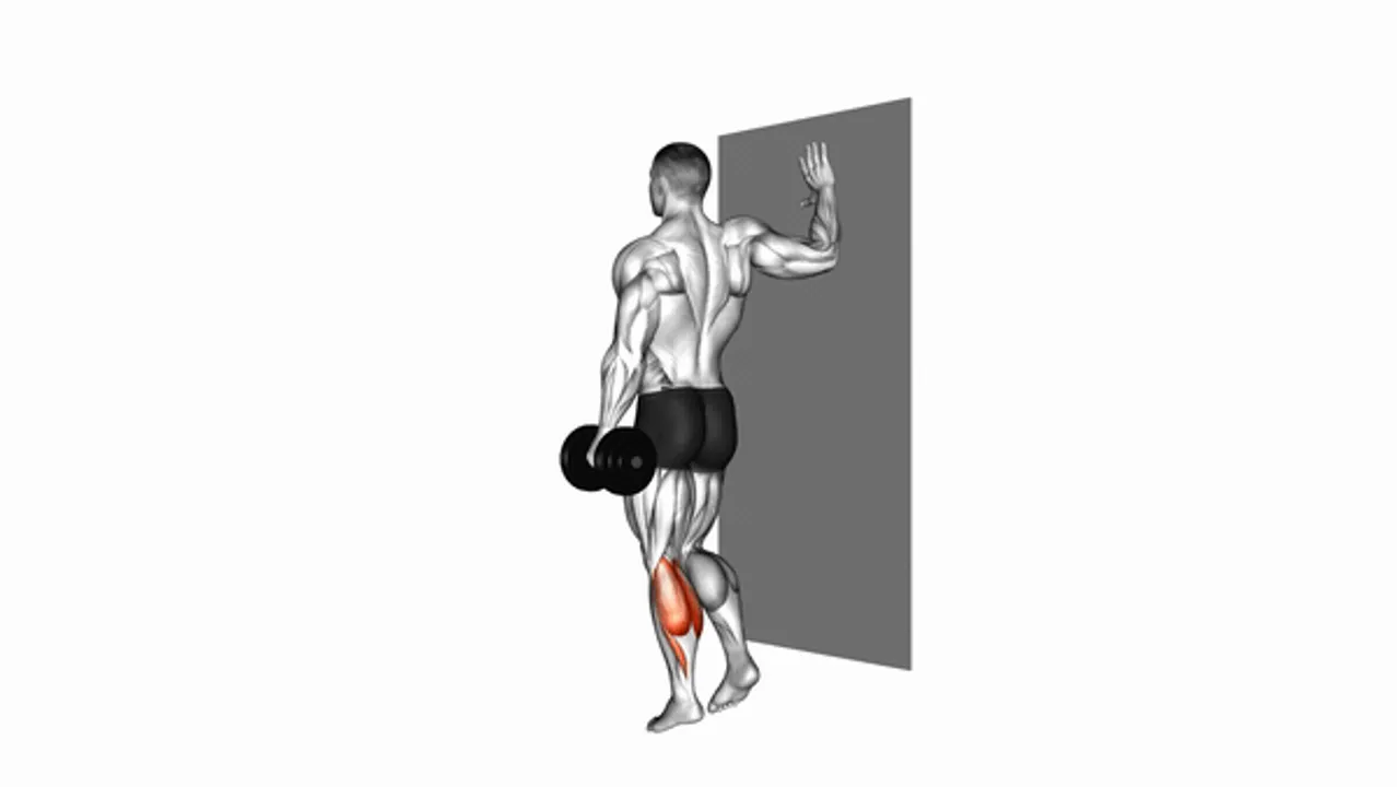 Dumbbell Single Leg Calf Raise