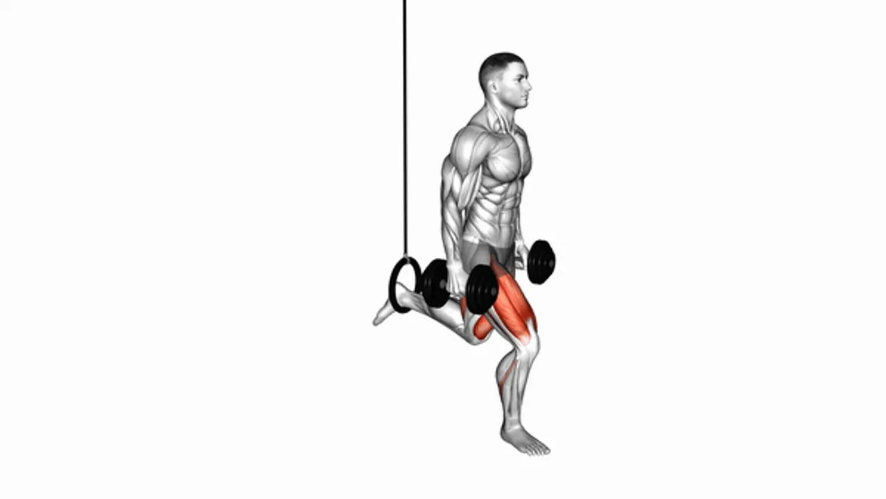 Dumbbell Single Leg Split Squat with the Ring