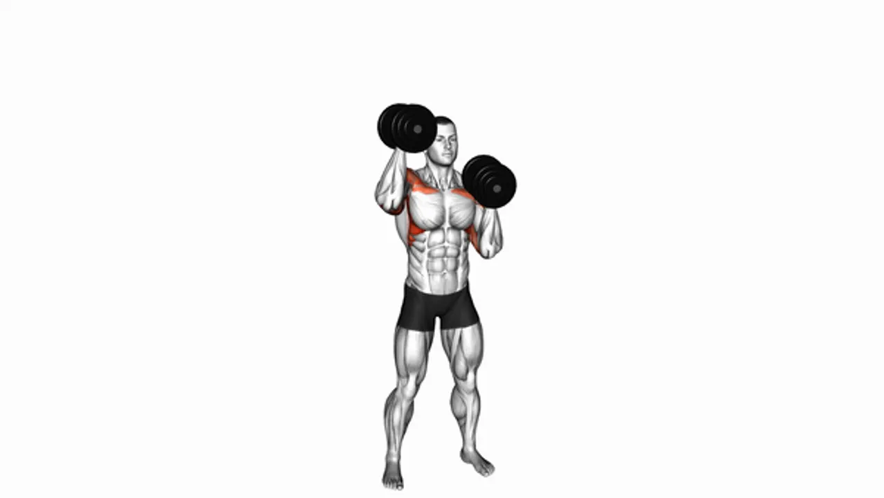 Dumbbell Standing Alternate Overhead Press