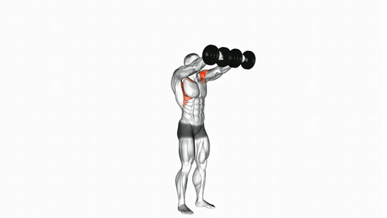 What are the benefits of the Dumbbell Standing Front Raise Above Head? Image