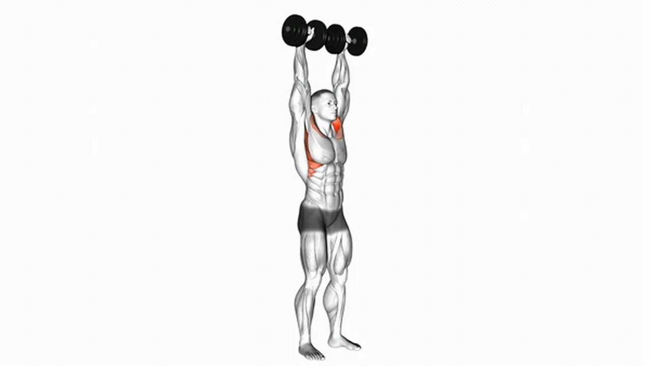 How to do the Dumbbell Standing Front Raise Above Head? Image