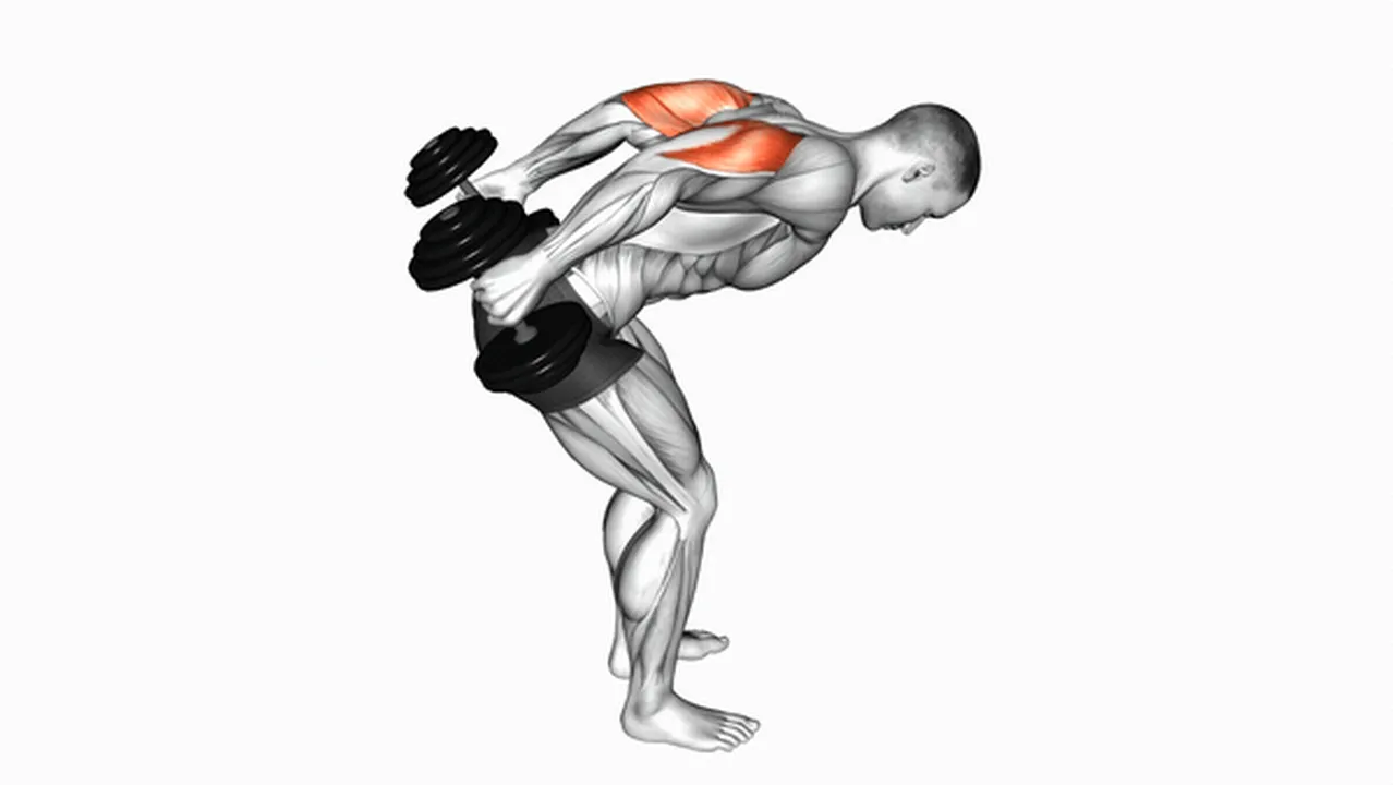 What are the benefits of dumbbell standing kickbacks? Image