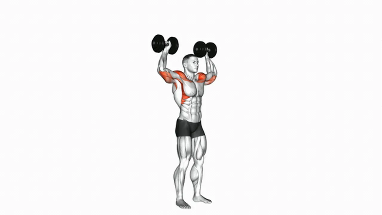 What are the benefits of the Dumbbell Standing Overhead Press? Image