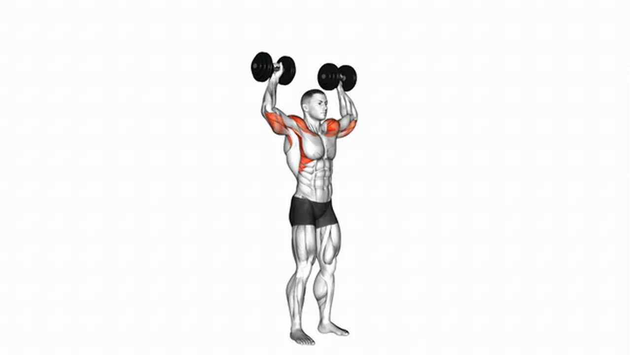 How to do a Dumbbell Standing Overhead Press? Image