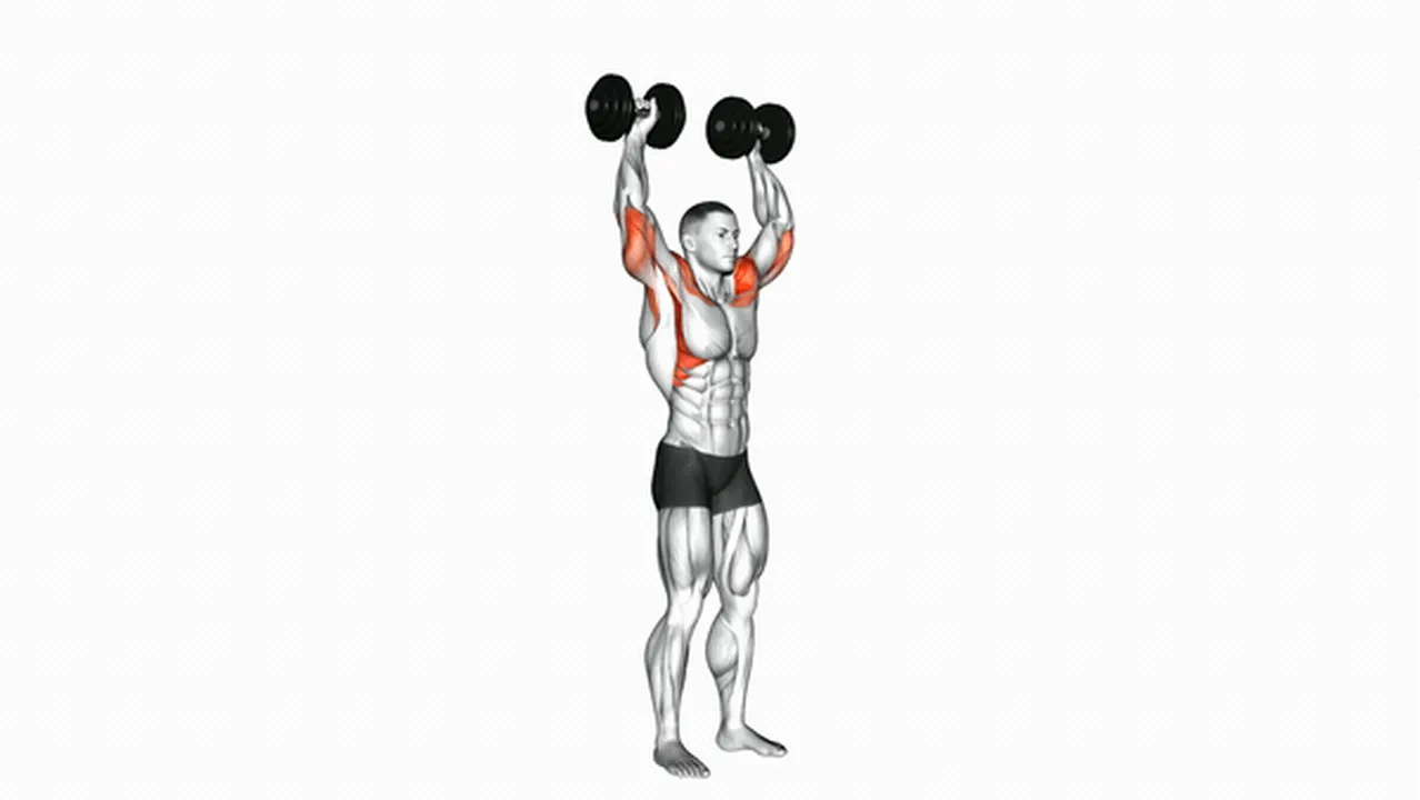 Common Dumbbell Standing Overhead Press variations Image