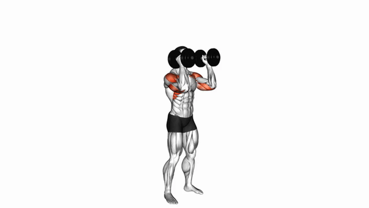 What are the benefits of Dumbbell Standing Palms In Press? Image