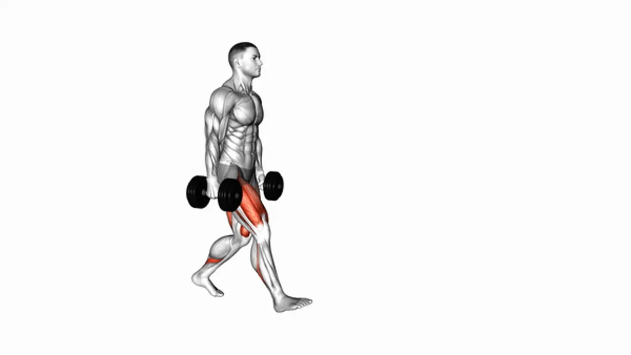 Dumbbell Walking Lunges