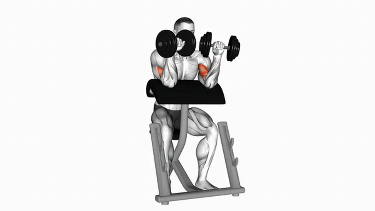 Common Dumbbell Zottman Preacher Curl variations Image