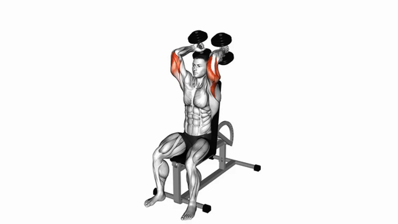 What are the benefits of Dumbbells Seated Triceps Extension? Image