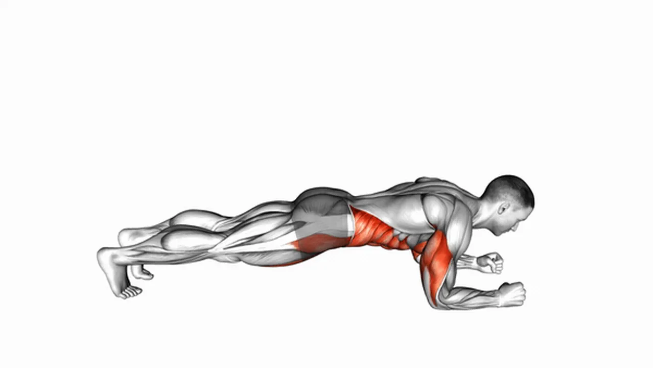 What are the benefits of the Elbow Up and Down Dynamic Plank? Image