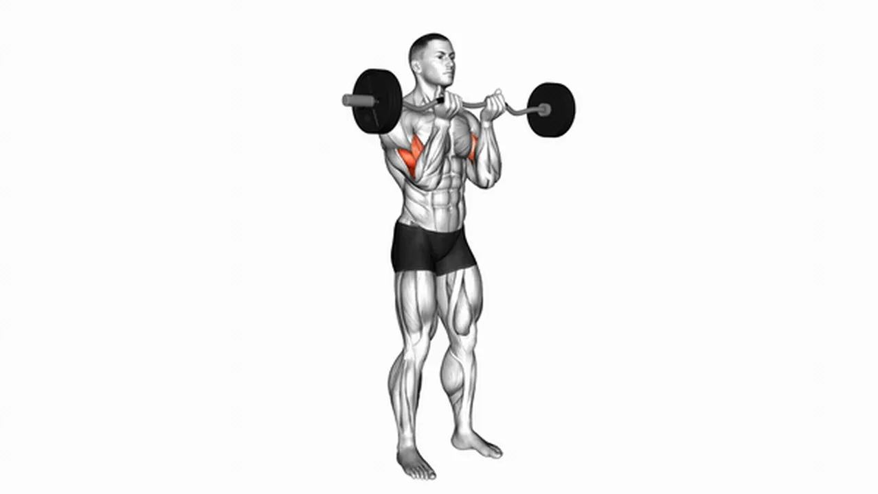 How to do EZ Barbell Close Grip Curls? Image