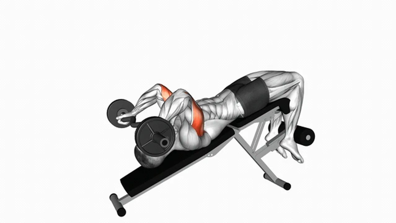 Common mistakes during EZ Barbell Decline Triceps Extensions Image