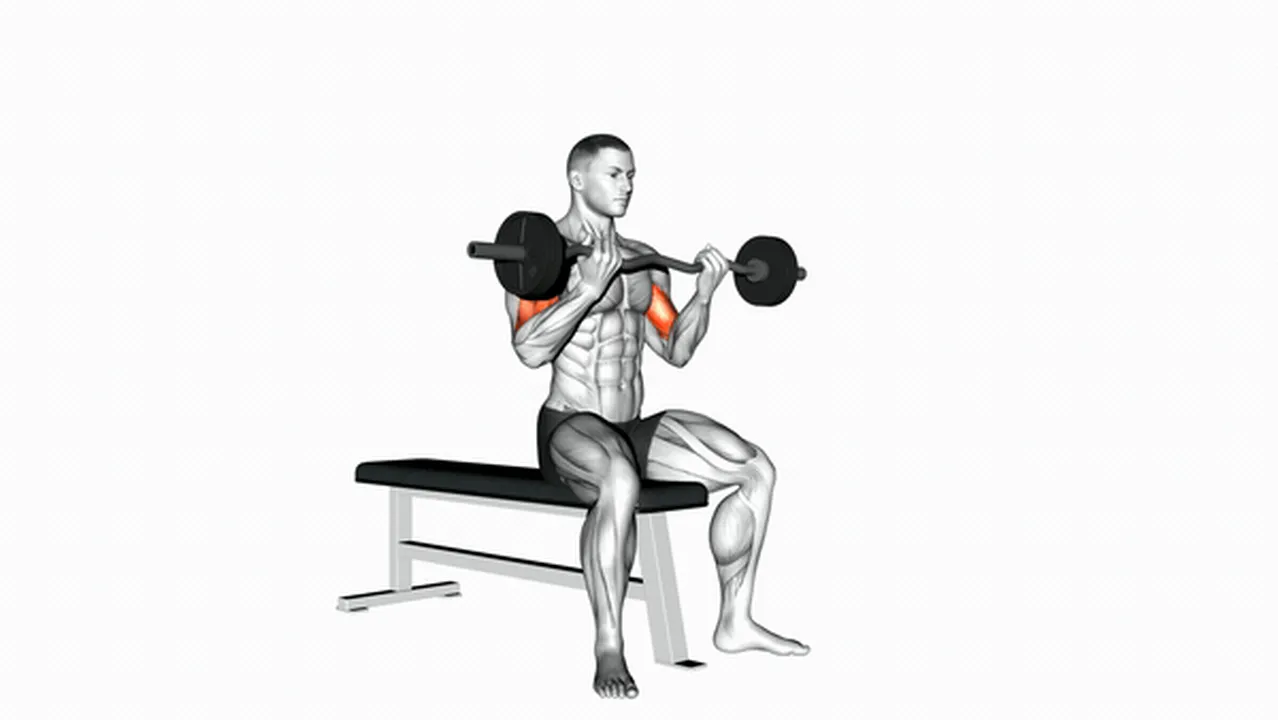 What are the benefits of EZ barbell seated curls? Image