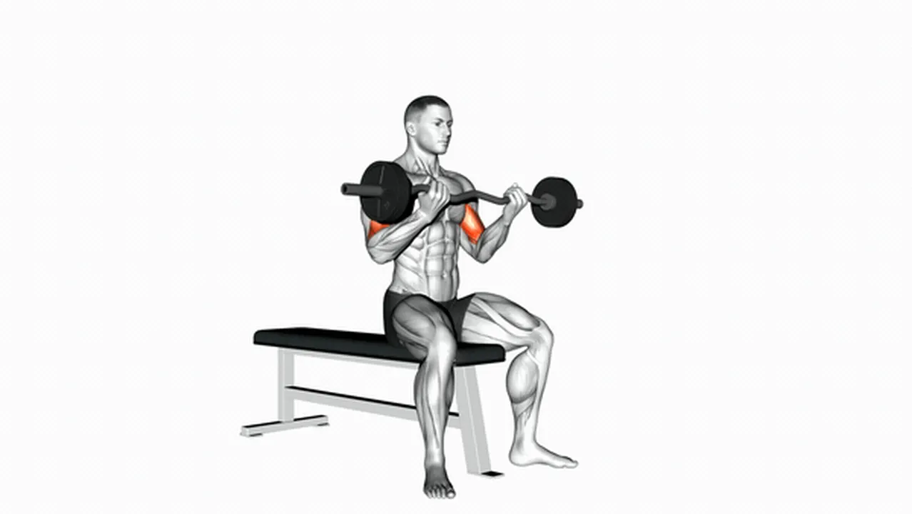 Common mistakes during EZ barbell seated curls Image