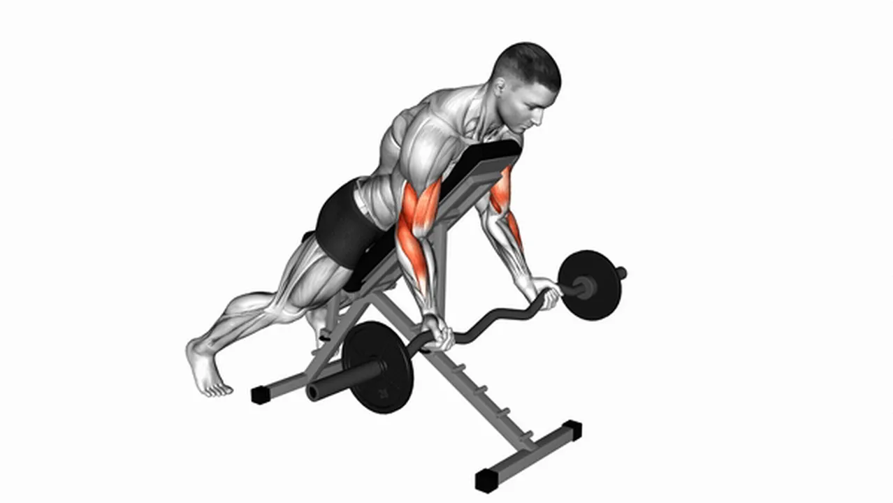 How to do EZ Barbell Spider Curls? Image