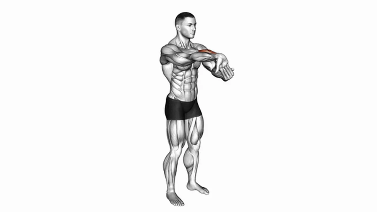 What are the benefits of the Fingers Down Forearm Stretch? Image