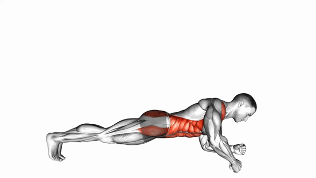 Front Plank with Twist