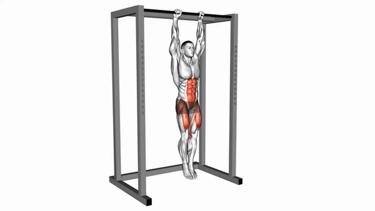 What are the benefits of hanging straight leg raises? Image