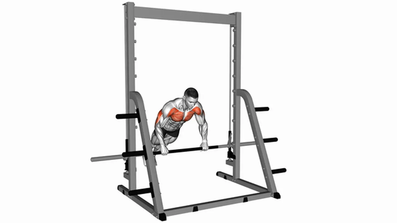 What are the benefits of Incline Push-Ups on a Smith Bar? Image