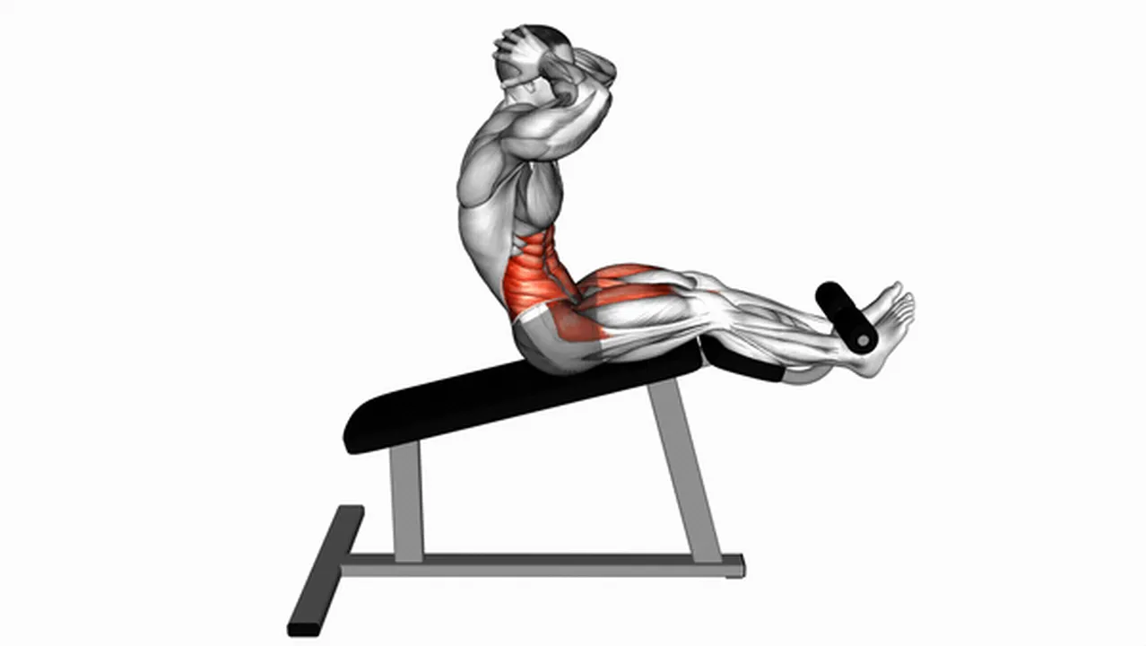 Common incline twisting sit-up variations Image