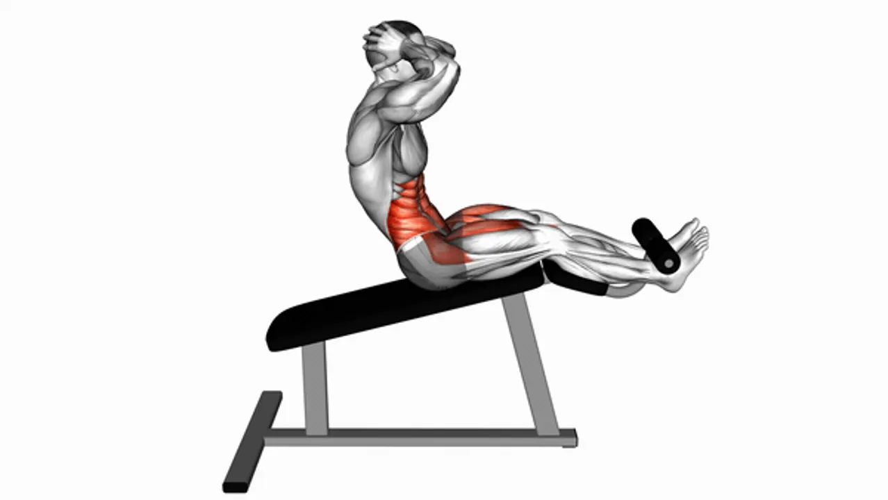 Incline Twisting Sit-Ups