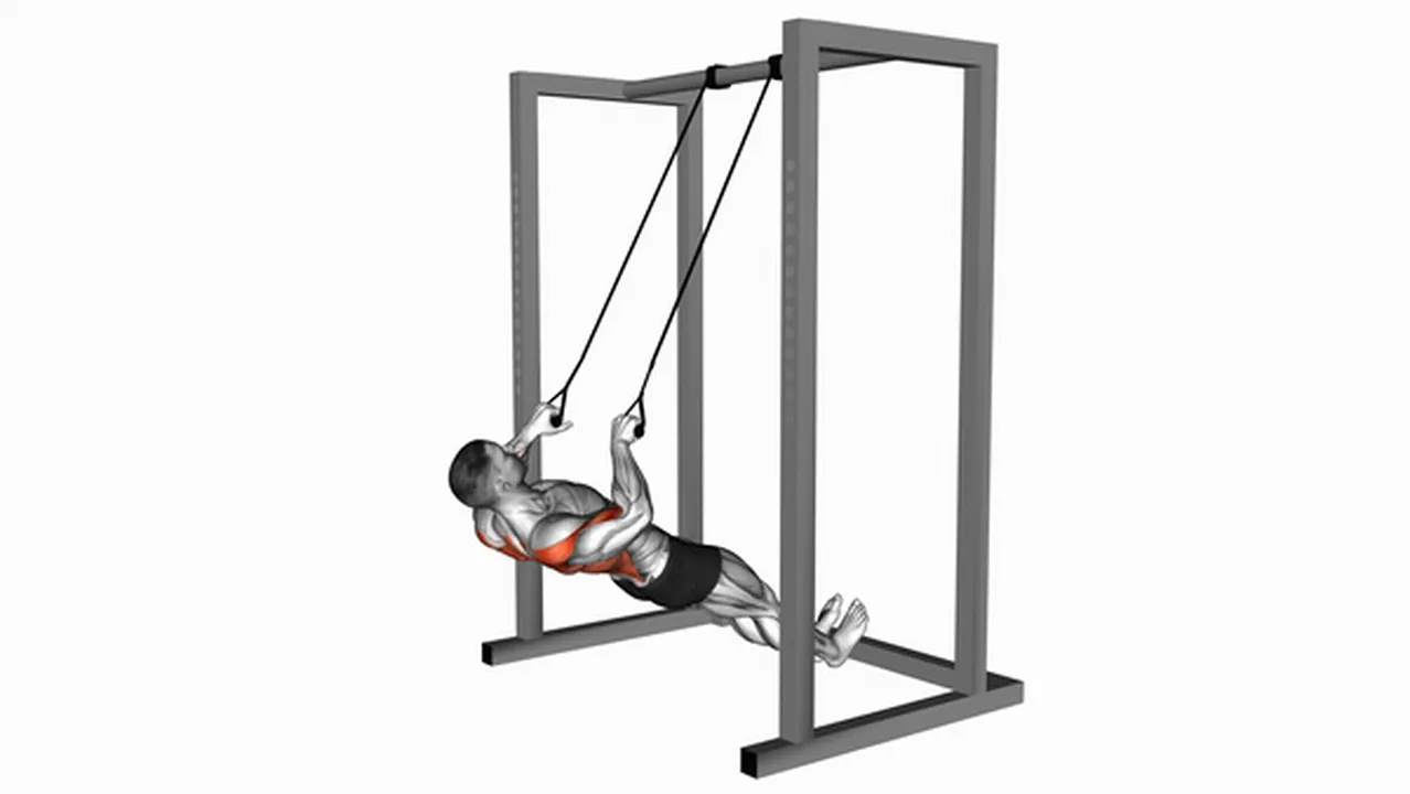 What are the benefits of inverted rows with straps? Image