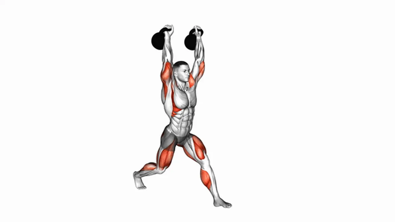 Common kettlebell double jerk variations Image