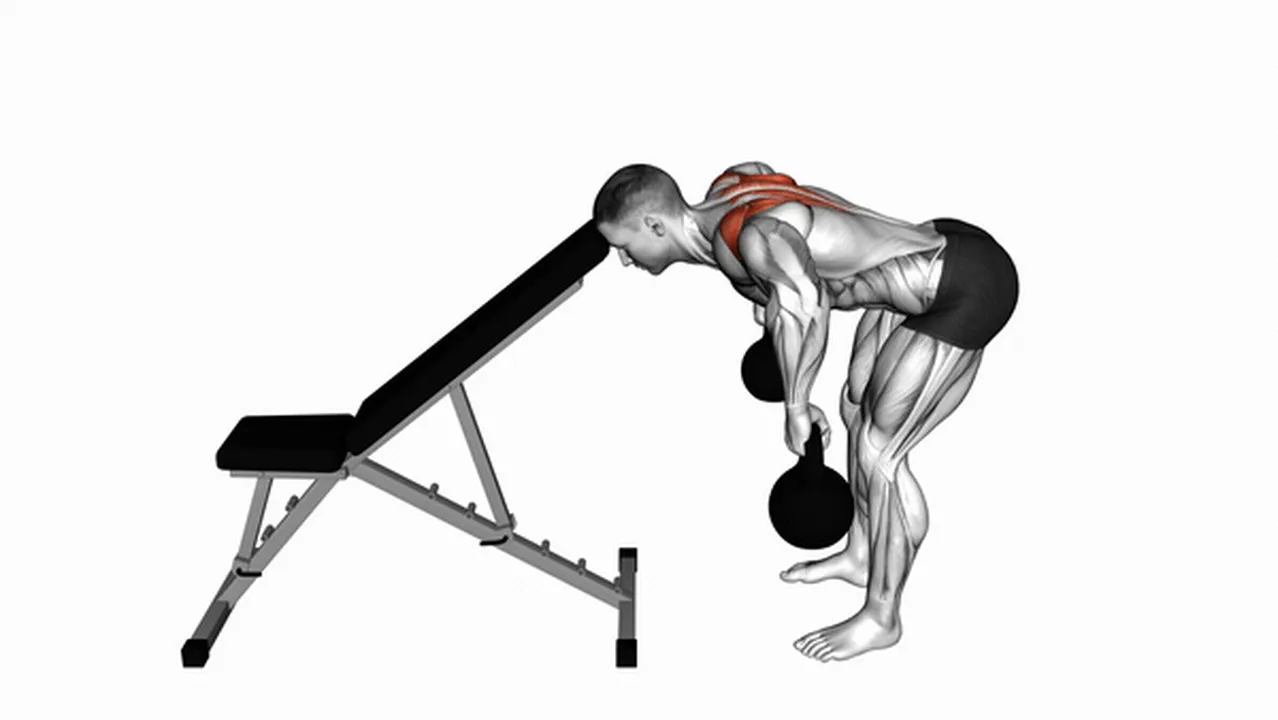 What are the benefits of kettlebell head supported rows? Image