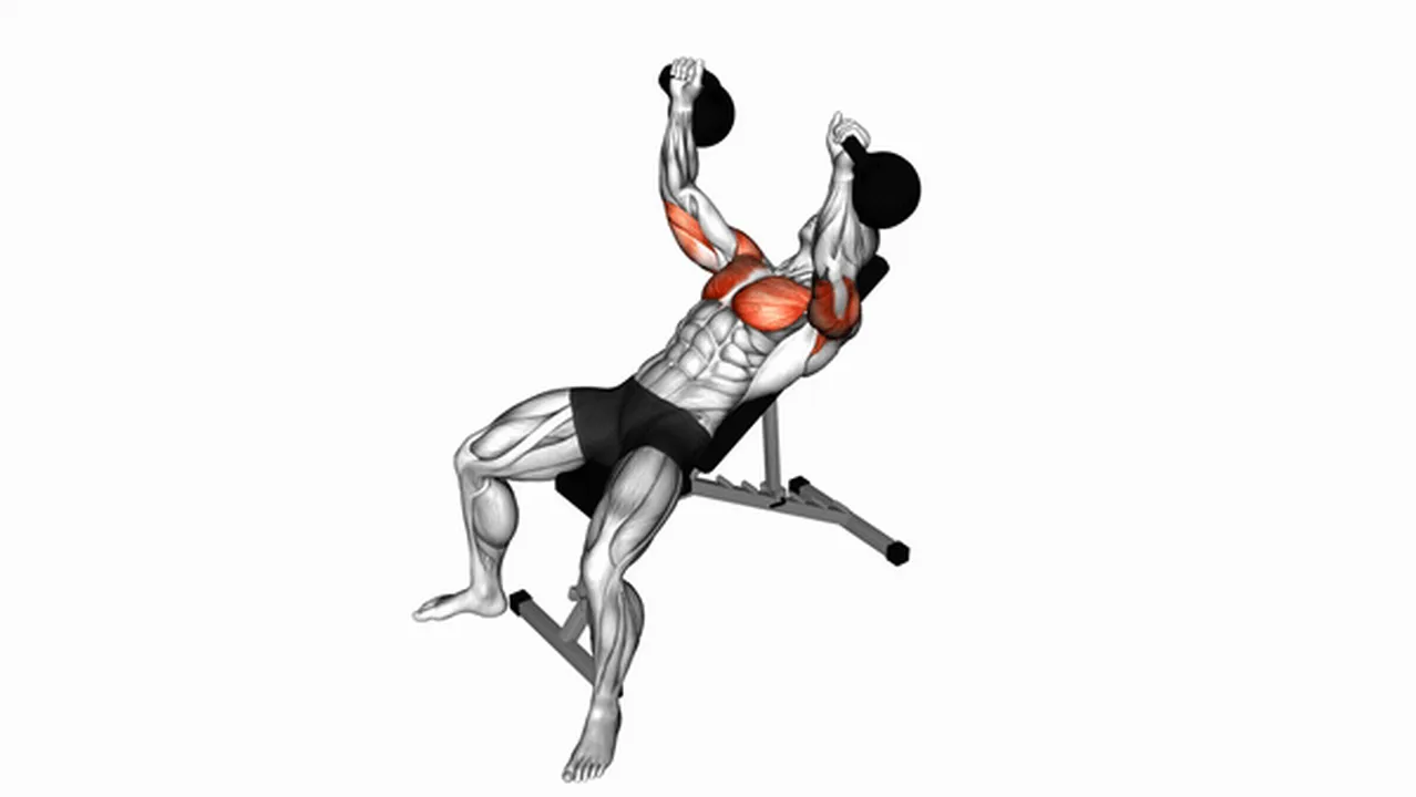 How to do kettlebell incline bench press? Image