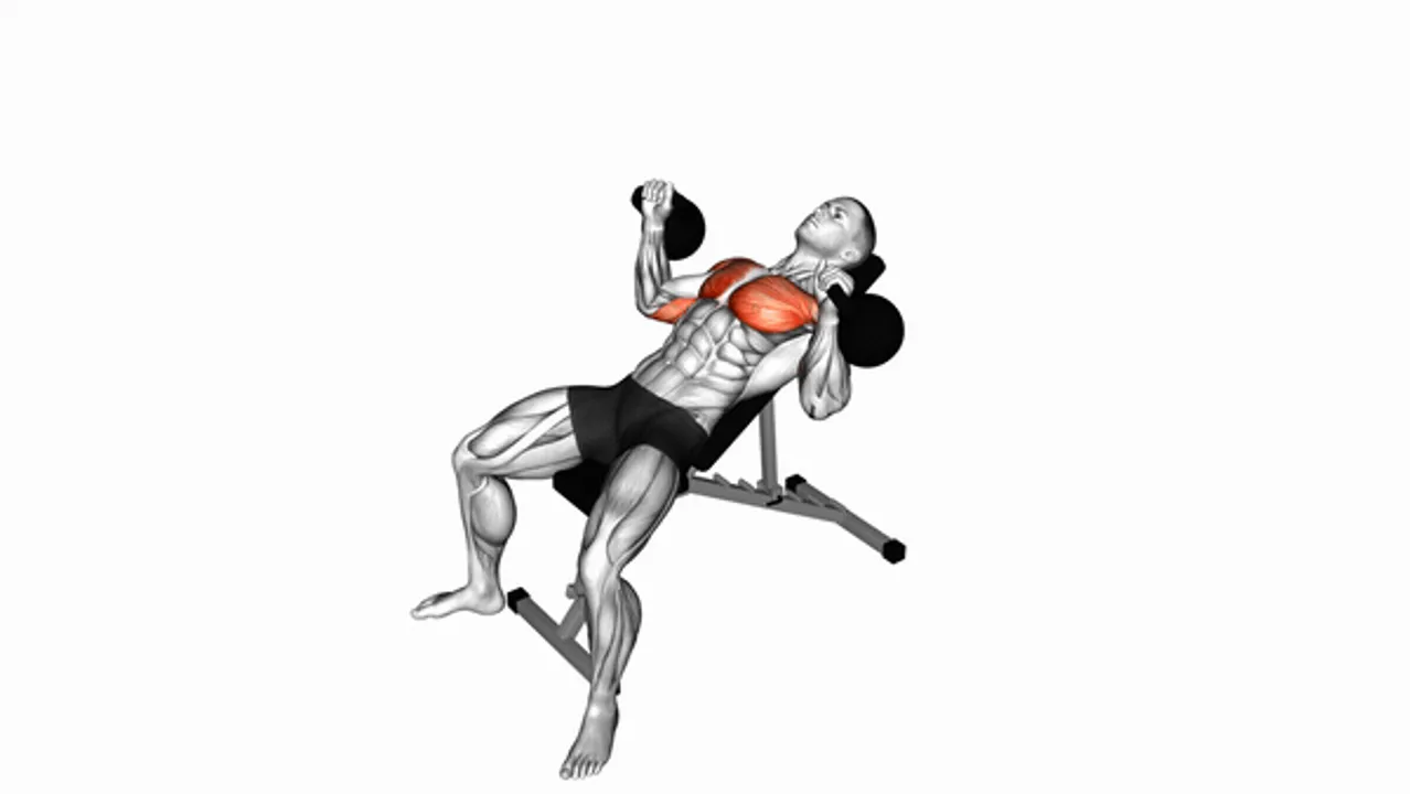 Kettlebell Incline Bench Press