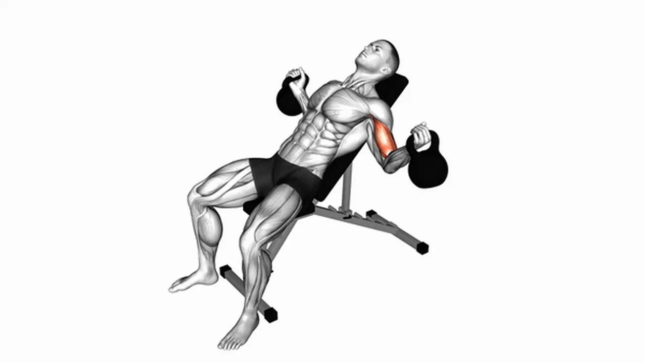 How to do kettlebell incline inner biceps curls? Image