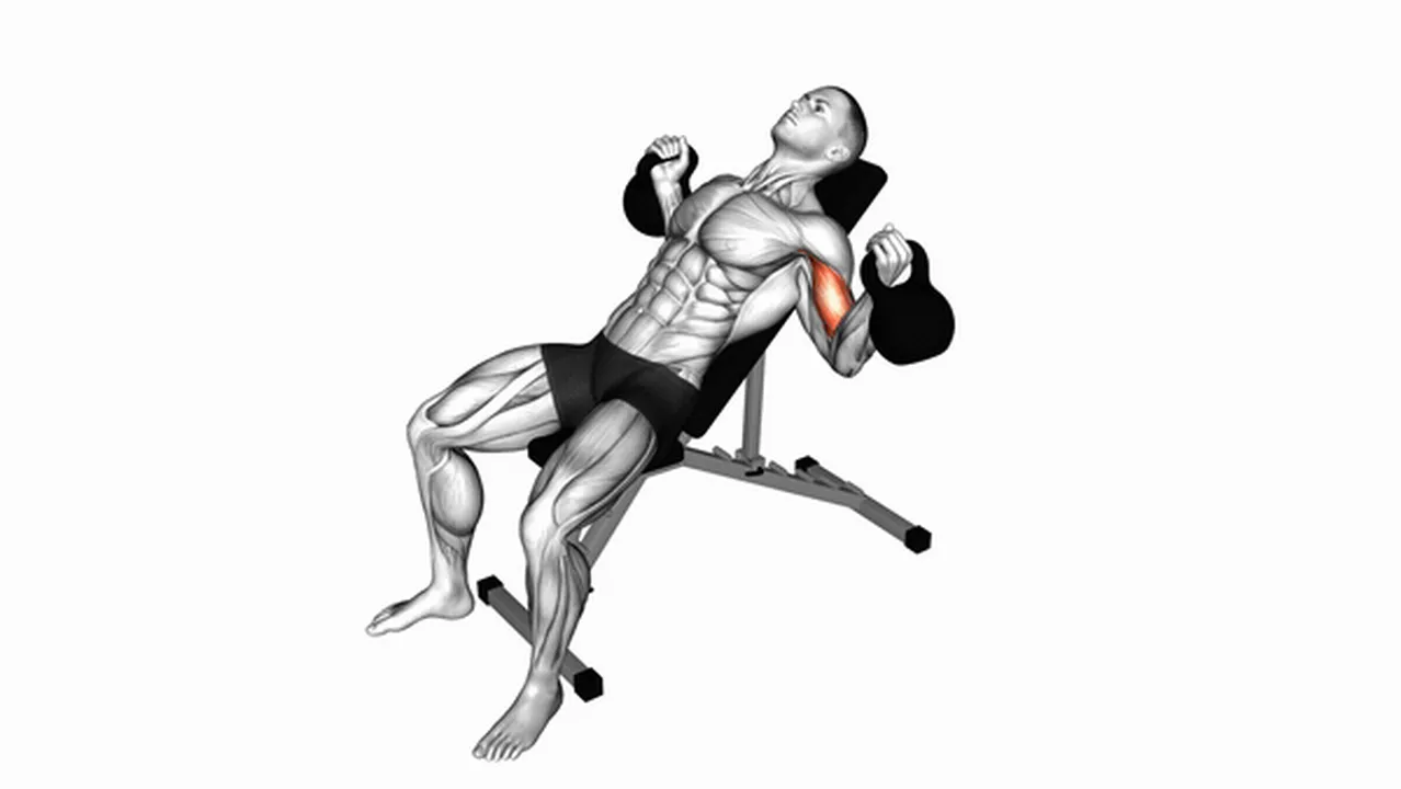 Common kettlebell incline inner biceps curl variations Image