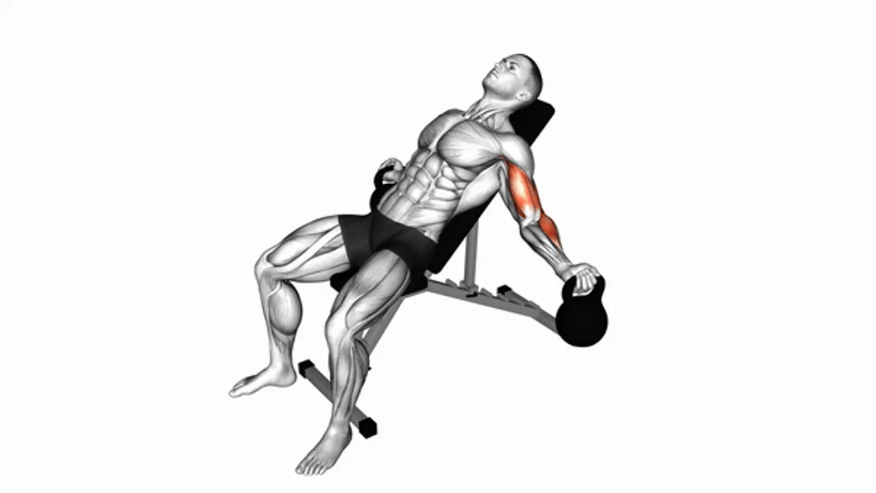 Kettlebell Incline Inner Biceps Curl