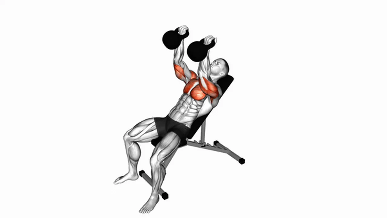 How to do kettlebell incline palm-in press? Image