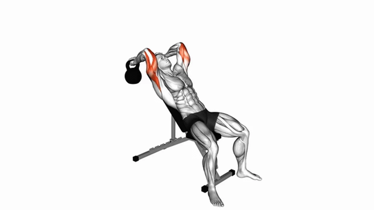 How to do kettlebell incline triceps extensions? Image