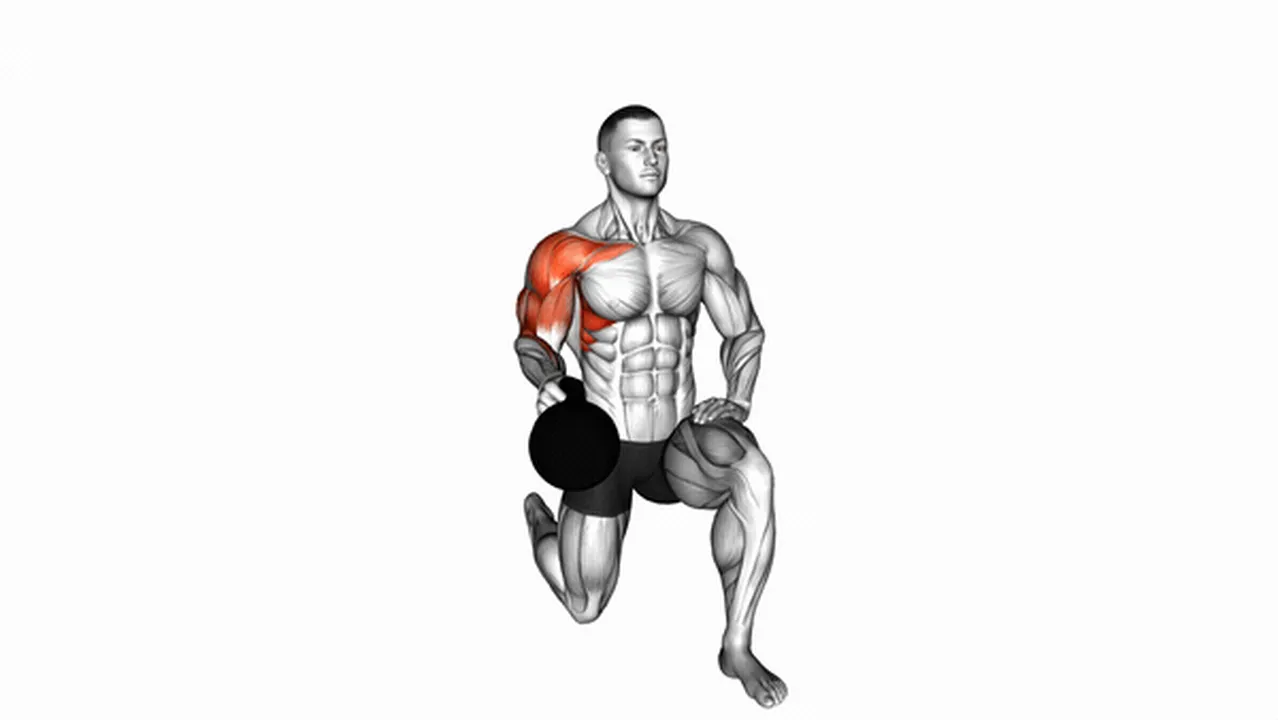 How to do the Kettlebell Kneeling Shoulder Bottom Up Hold? Image